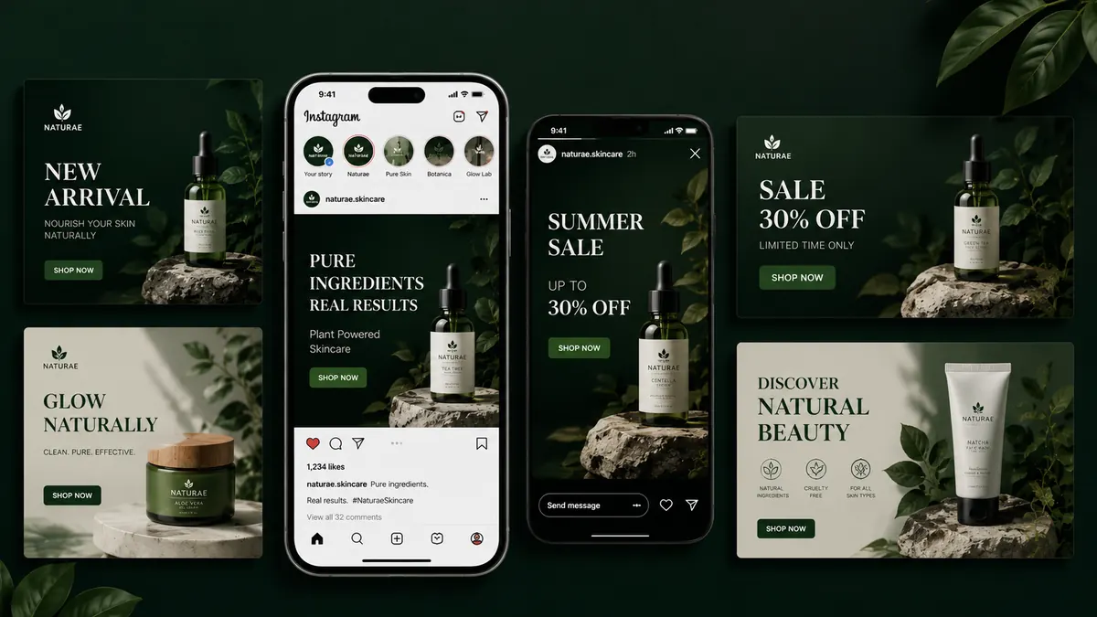 Social media posts banners and ad creatives showcase by Rancove