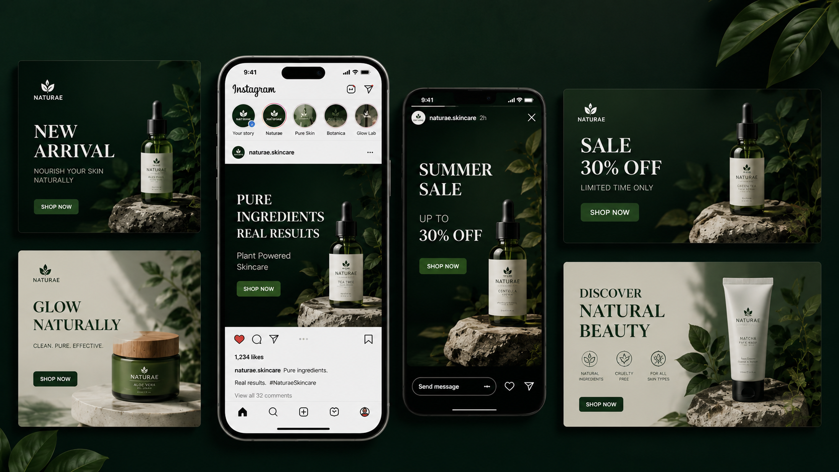Social media posts banners and ad creatives showcase by Rancove